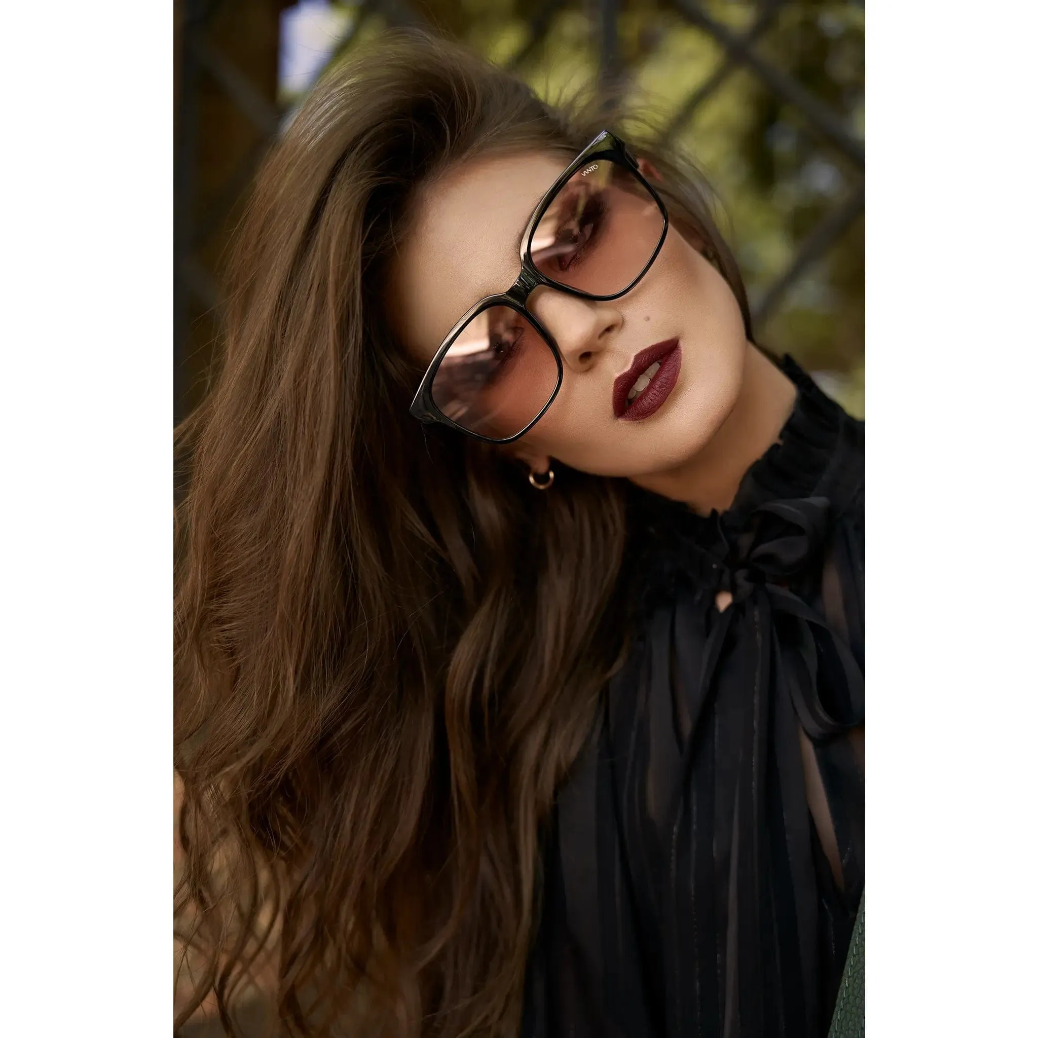 Alonso Black TR90 Oversized Square Frame